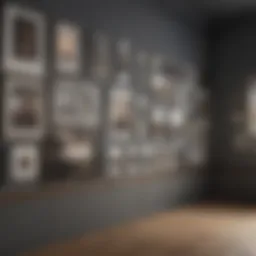 A beautifully arranged gallery wall with artwork perfectly aligned