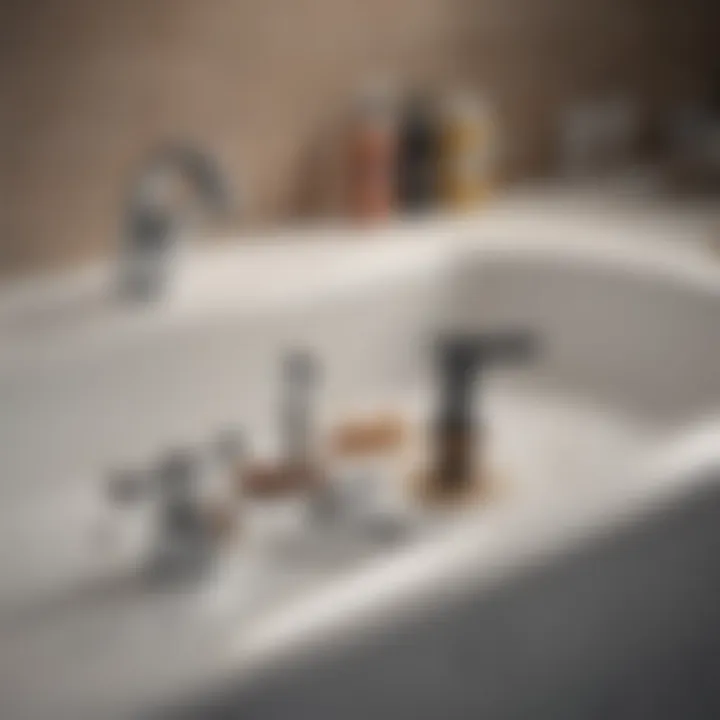 Tools for unclogging a bathtub drain displayed on a counter