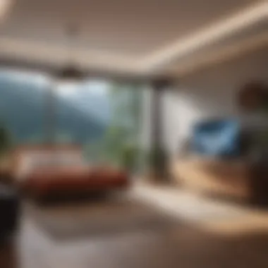 Space Optimization in a Cozy Studio Cozy one-bedroom studio featuring space-saving furniture