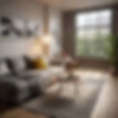 Modern Design in Affordable Studio Living Stylish one-bedroom studio interior showcasing modern design