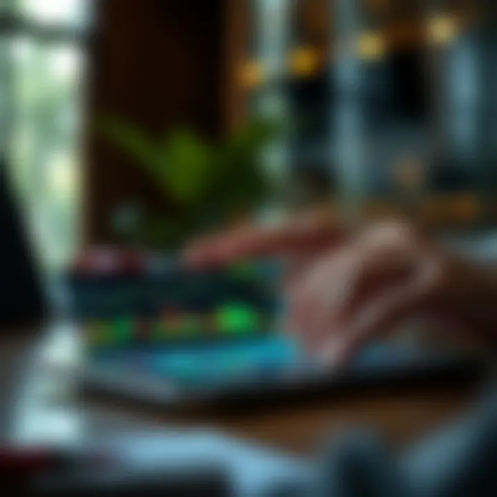 Understanding Market Trends in Cash Investing Hands analyzing market trends on a digital tablet