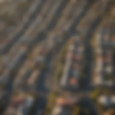 Aerial view of San Diego showing diverse neighborhoods