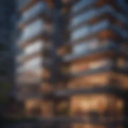 Abstract architectural design representing market cap rate trends