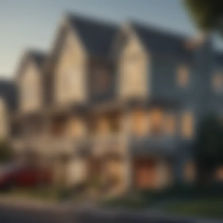 Infographic illustrating economic factors affecting housing prices