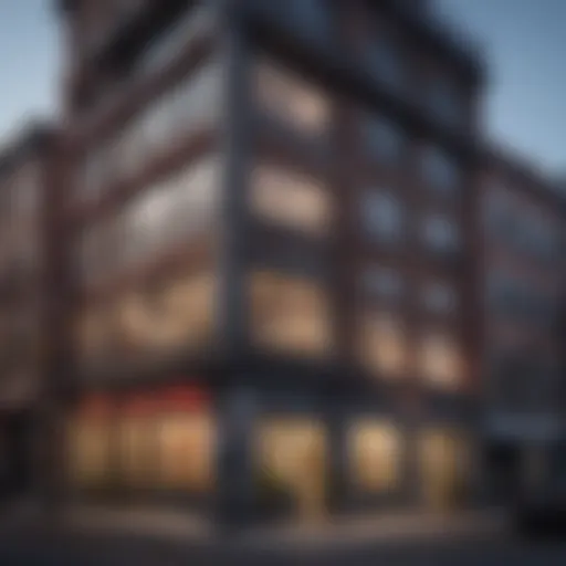 A modern apartment building in Chinatown, Houston showcasing architectural design