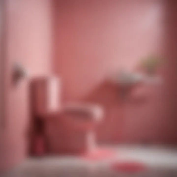 Artistic Composition of Pink Plunger in Home Decor