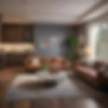 Stylish Interior of a Los Angeles 2-Bedroom Apartment Charming two-bedroom apartment interior in Los Angeles showcasing modern decor