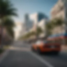 Vibrant urban landscape of Miami