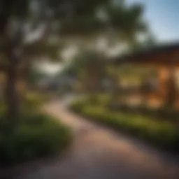 A vibrant neighborhood park in San Antonio showcasing lush greenery and modern amenities.