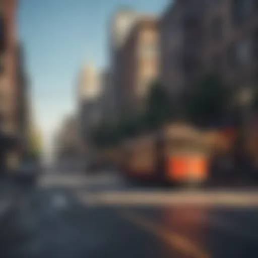 Scenic view of San Francisco's vibrant streets
