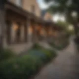 Charming street view of a historic neighborhood in San Antonio