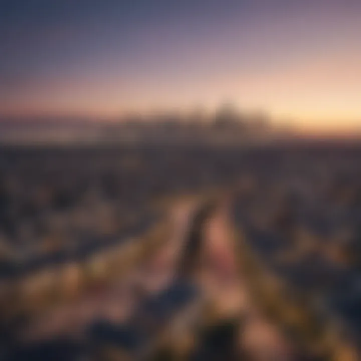 Aerial view of Los Angeles skyline showcasing diverse neighborhoods