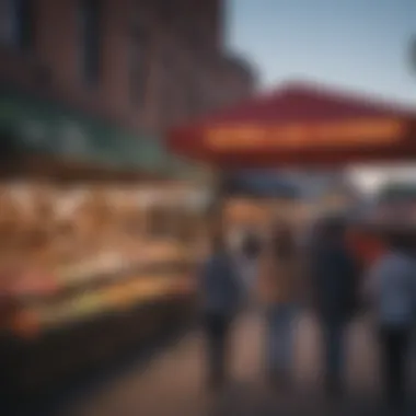 Local community gathering at a vibrant Denver market