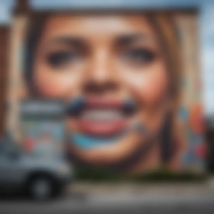 Artistic murals representing Atlanta's creative vibe