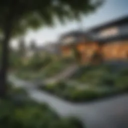 A picturesque view of a Seattle neighborhood showcasing lush greenery and modern homes