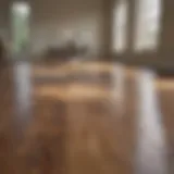 Pristine hardwood floor reflecting natural light