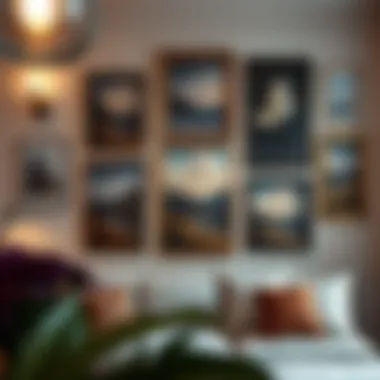 Aesthetic placement of paintings