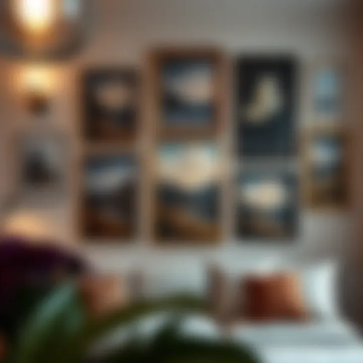 Aesthetic placement of paintings