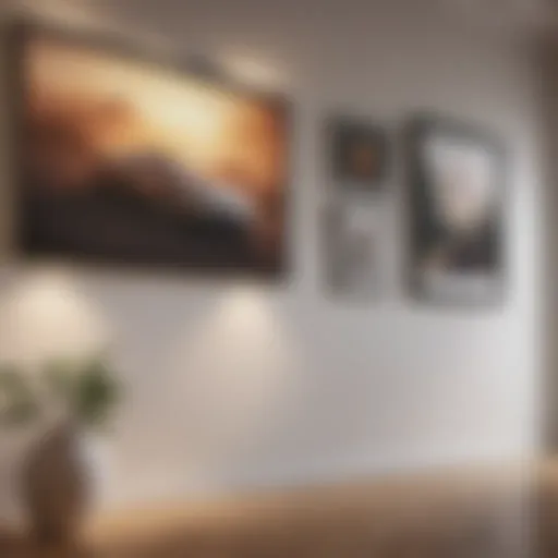 Elegant gallery wall arrangement