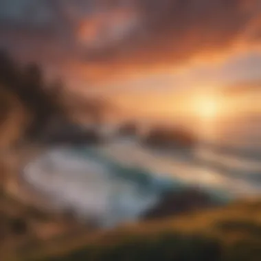 Captivating Sunsets Along the Big Sur Coastline Breathtaking Sunset at Big Sur Coastline