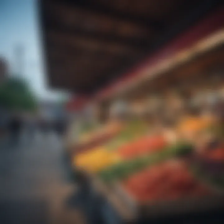 Vibrant local market featuring fresh produce and community vendors.
