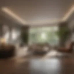 Diagram showcasing different room shapes for square footage calculation.