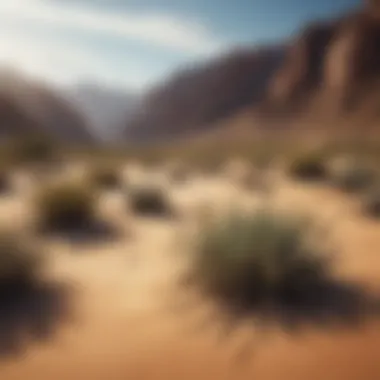 Stunning desert landscape in California