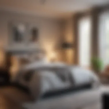 Cozy and Stylish Bedroom A cozy and stylish bedroom in a shared rental property