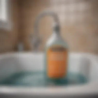 Illustration of Effective Chemical Drain Cleaner Usage Chemical Drain Cleaner Illustration
