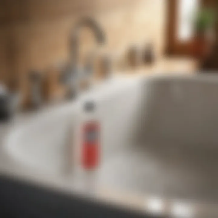 Chemical drain cleaner for plumbing maintenance
