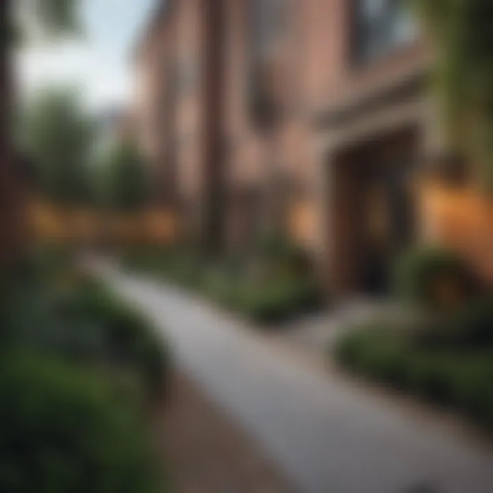 Beautiful landscaped courtyard providing a serene environment for residents