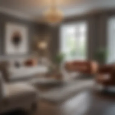 Elegant Living Space in Chesterfield Square Spacious living area inside a Chesterfield Square Apartment featuring elegant decor