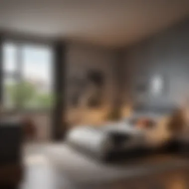 Sophisticated Urban Loft Bedroom Design Chic Urban Loft Bedroom in San Antonio, TX