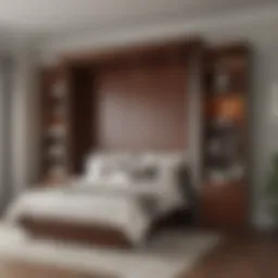 Stylish Murphy bed in a compact studio
