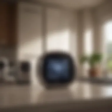 Smart Home Integration in Chore Management A smart home device assisting with household tasks