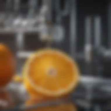 Citrus peel in dishwasher for natural fresh scent