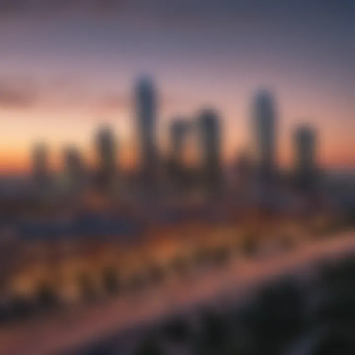 City Skyline at Sunset