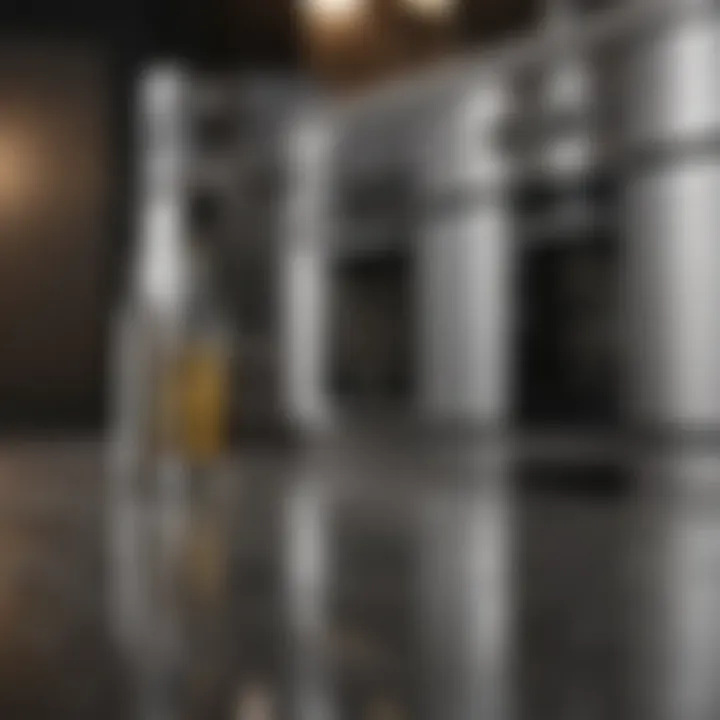 Various cleaning agents suitable for stainless steel maintenance