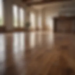 Cleaning solution for wood floors