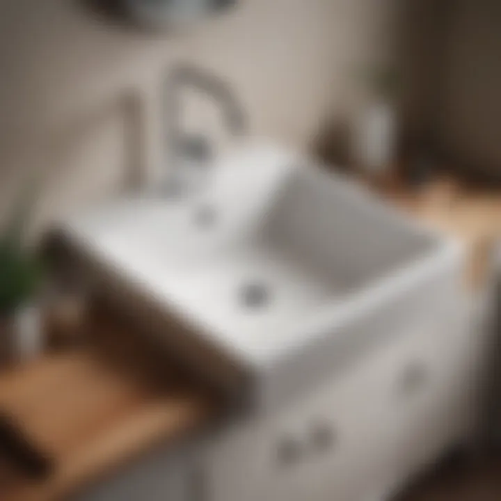 Illustration of a functional and clean sink