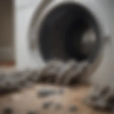 Risks of Neglected Maintenance Dryer vent clogged with lint
