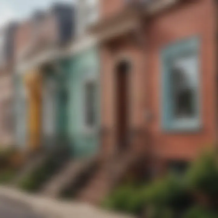 Colorful Row Houses in Capitol Hill