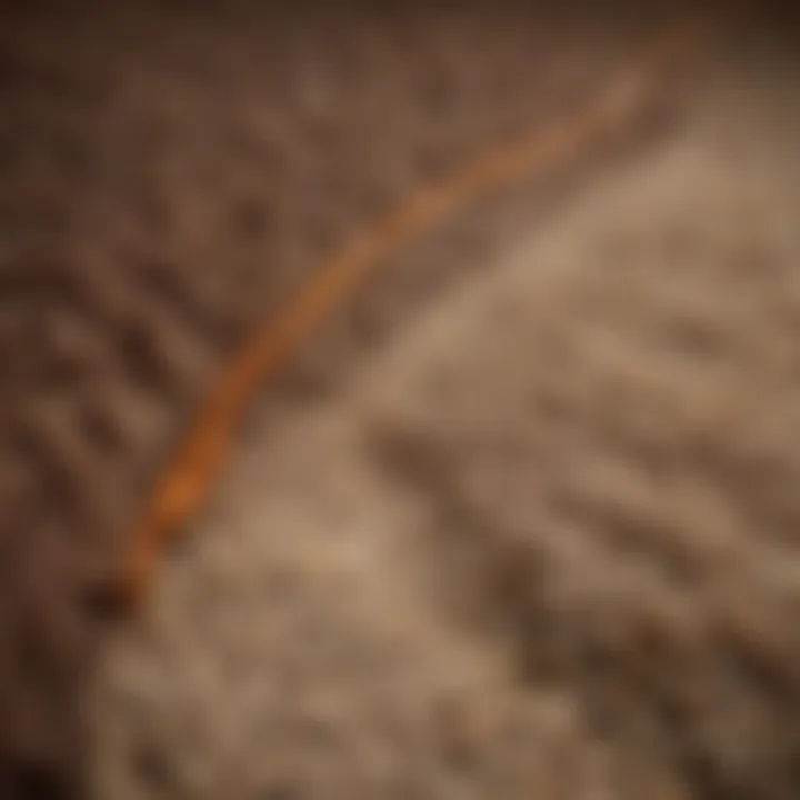 Detailed view of carpet fibers before and after cleaning