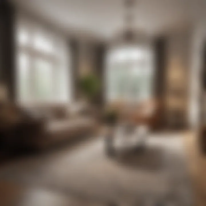 A beautiful living room with well-maintained carpets