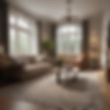 Beautiful Living Room with Clean Carpets A beautiful living room with well-maintained carpets