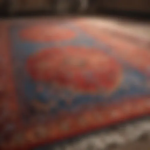 Freshly cleaned carpet showcasing vibrant colors