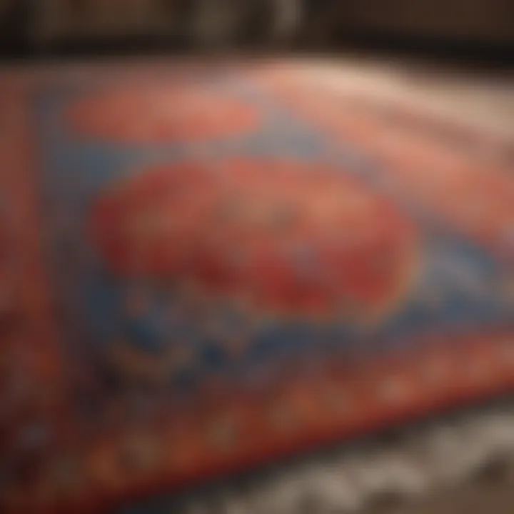 Freshly cleaned carpet showcasing vibrant colors