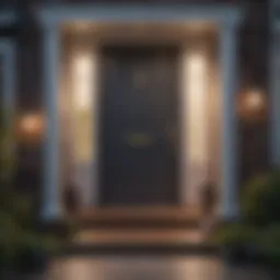 A welcoming front door to a cozy rental property