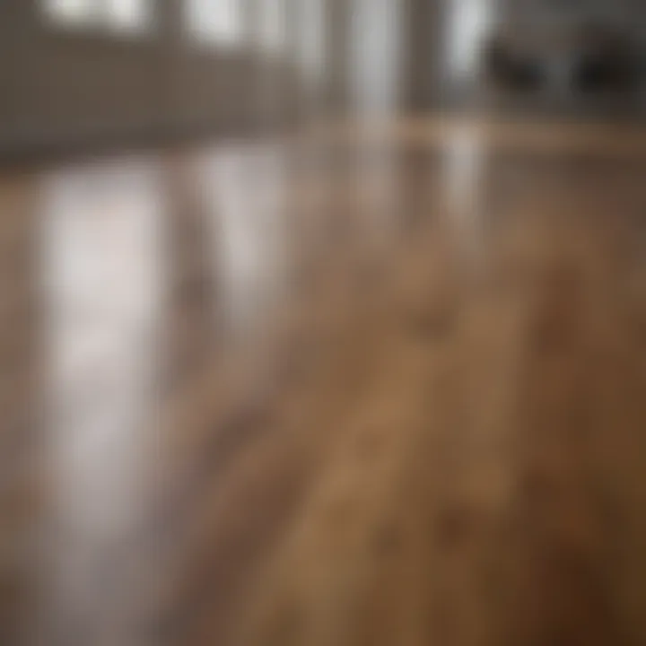 Before and after comparison of laminate flooring maintenance