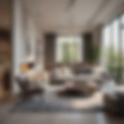 Modern condo interior showcasing open space and natural light
